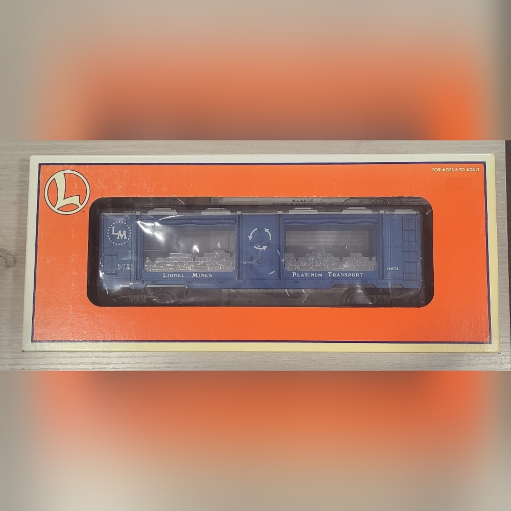 Lionel Trains O And 027 Lionel Mines Platinum Mint Car